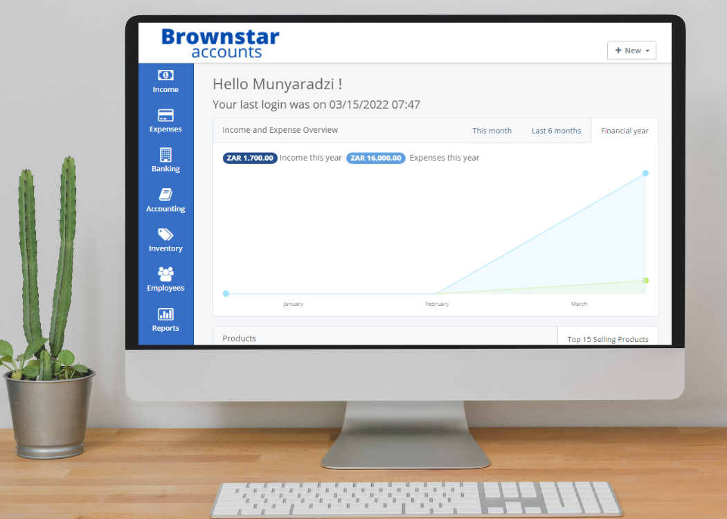 Brownstar Accounts (Online Accounting Software)